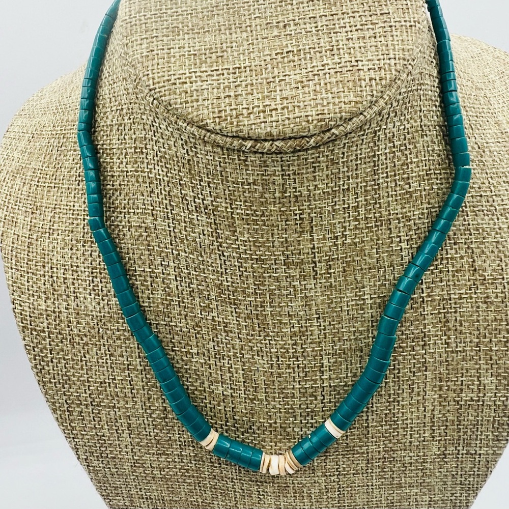 Turquoise and Shell Necklace